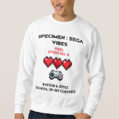 Retro Sega Vibes Pixel Study No. 4 Sweatshirt (Vorderseite)