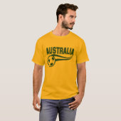Retro sehen Australien und Fußball-Design T-Shirt (Vorne ganz)