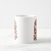 "Retro 'Sei freundlich zu allen Menschen' Typograf Kaffeetasse (Mittel)