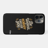 Retro sei nutzloser lustiger Spruch iPhone Case-Mate iPhone Hülle (Rückseite (Horizontal))