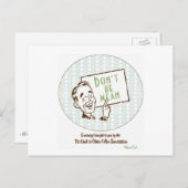 Retro "seien Sie nicht gemeine" Postkarte (Vorne/Hinten)