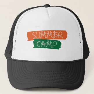 Retro-Seil-Design für Sommercamp im Handzeichnungs Truckerkappe