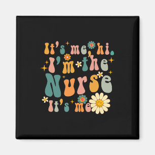 Retro sein Ich Hi ich bin die Krankenschwester RN Magnet