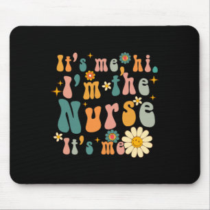 Retro sein Ich Hi ich bin die Krankenschwester RN Mousepad