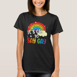 Retro seine Ok zu sagen, Gay Rainbow LGBT Lesbian T-Shirt