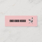 Retro Sekretär Mini Visitenkarte (Rückseite)