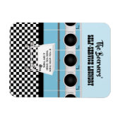 Retro-Selbstbedienungswäscherei, die sie die Arbei Magnet (Horizontal)