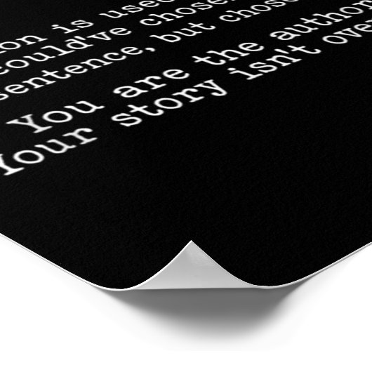 Retro Semicolon Definition Suicide Prevention Awar Poster (Ecke)