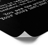 Retro Semicolon Definition Suicide Prevention Awar Poster (Ecke)