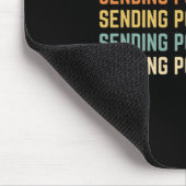 Retro Sendering Positive Vibes Sprichwort Self Car Mousepad (Ecke)