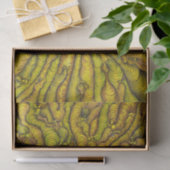 Retro-Senf-Groovy-Psychedelisches-Abstraktes-Muste Seidenpapier (Geschenk)