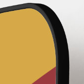 Retro-Senfsaat über Streifen mit Namen Pickleball Schläger (Linke Seite)