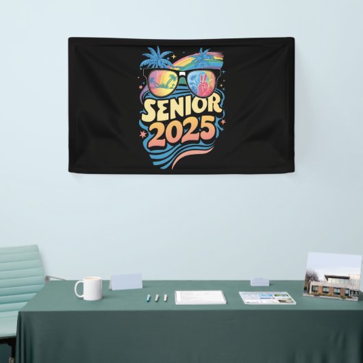 Retro Senior 2025 Class of 2025 Abschluss Banner (Messeveranstaltung)