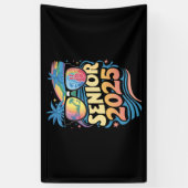 Retro Senior 2025 Class of 2025 Abschluss Banner (Vertikal)