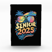 Retro Senior 2025 Class of 2025 Abschluss Fotoblock (Vorderseite)