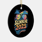 Retro Senior 2025 Class of 2025 Abschluss Keramik Ornament (Rechts)