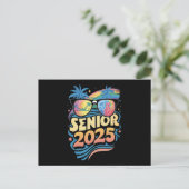 Retro Senior 2025 Class of 2025 Abschluss Postkarte (Stehend Vorderseite)