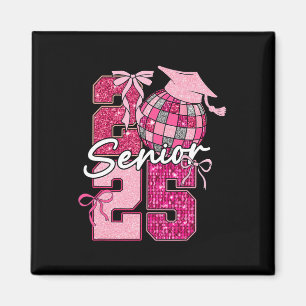 Retro Senior 2025 Coquette Bow Abschluss Cl von 20 Magnet