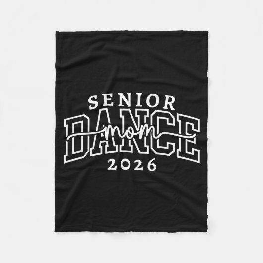 Retro Senior Tanzmutter Abschlussklasse 2026 Tänze Fleecedecke (Vorderseite)