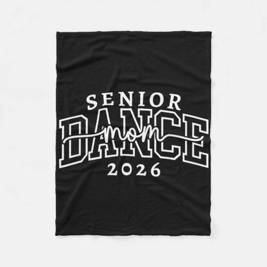 Retro Senior Tanzmutter Cl Von 2026 Tänzer Abschlu Fleecedecke (Vorderseite)