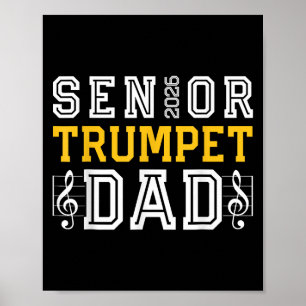 Retro Senior Trumpet Vater 2026 Marching Band CL Poster