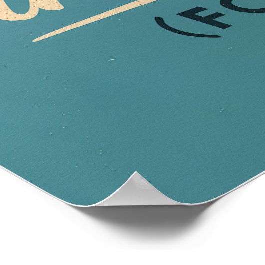 Retro Sensenmann Halloween Art Poster (Ecke)