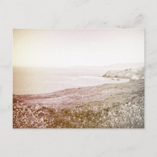 Retro Sepia California Coast Postkarte