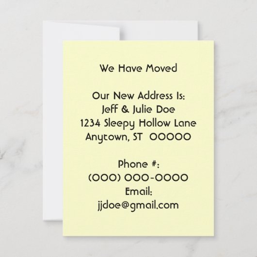 Retro Sepia Highway Wir haben Bewegung Ankündigung (Rückseite)