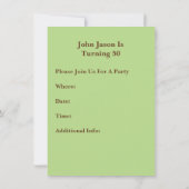 Retro-Sepia-Uhr gegenüber Hand-Party-Zeit-Einladun Einladung (Rückseite)