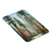 Retro-Sequoia-Nationalpark Magnet (Rechte Seite)