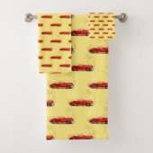 Retro-Set Badezimmer Handtuch Badhandtuch Set (Insitu)