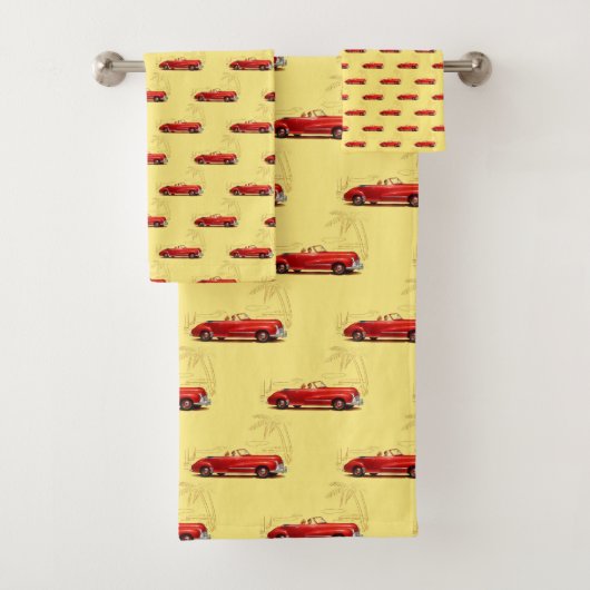 Retro-Set Badezimmer Handtuch Badhandtuch Set (Insitu)