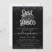 Retro Sevente Disco Bachelorette Einladung (Vorderseite)