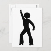 Retro Seventies Man Postkarte (Vorne/Hinten)