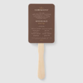 Retro Seventies Sparkle Geometric Wedding Program Fächer (Rückseite)