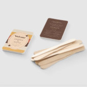 Retro Seventies Sparkle Geometric Wedding Program Fächer (Non-assembled)