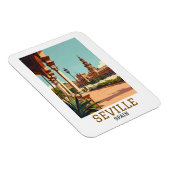 Retro Sevilla Spanien Andalusien Architektur Magnet (Rechte Seite)
