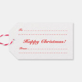 Retro Sexy Pinup Girl Kunst Weihnachtsgeschenk Tag Geschenkanhänger (Rückseite Horizontal)