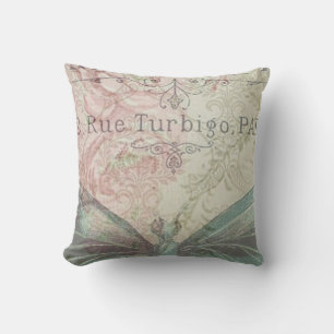 retro, shabby chic, vintage, ländlich rustikal, Bl Kissen