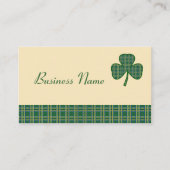 Retro Shamrock Visitenkarte (Vorderseite)