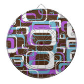 RETRO SHAPES PATTERN DARTSCHEIBE (vorne)
