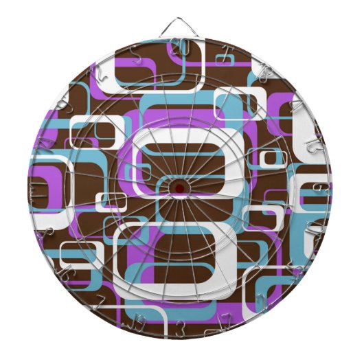 RETRO SHAPES PATTERN DARTSCHEIBE (vorne)