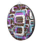 RETRO SHAPES PATTERN DARTSCHEIBE (Vorderseite rechts)