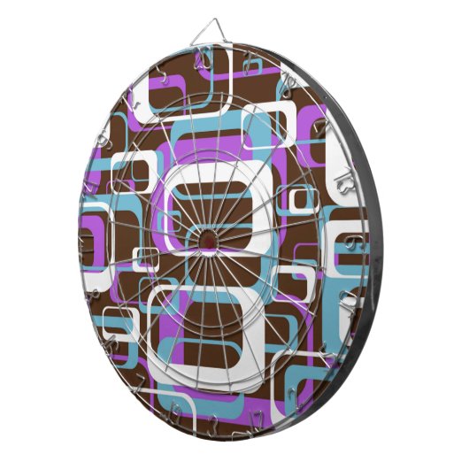 RETRO SHAPES PATTERN DARTSCHEIBE (Vorderseite rechts)