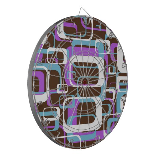 RETRO SHAPES PATTERN DARTSCHEIBE (Vorderseite Links)