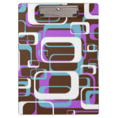 RETRO SHAPES PATTERN KLEMMBRETT (Vorderseite)