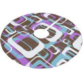 RETRO SHAPES PATTERN POLYESTER WEIHNACHTSBAUMDECKE (Schrägansicht)