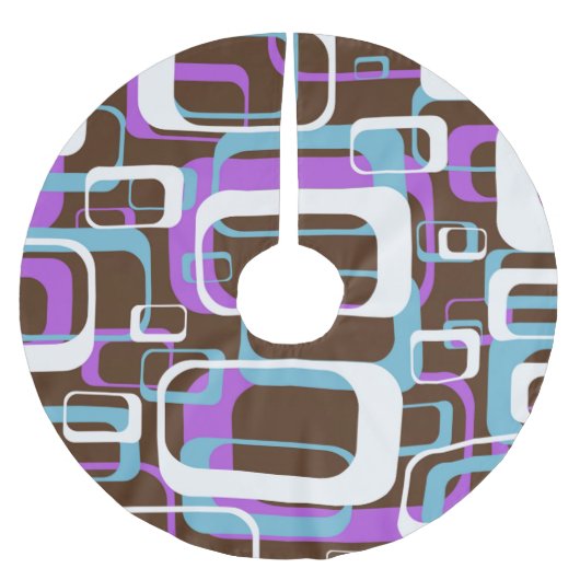 RETRO SHAPES PATTERN POLYESTER WEIHNACHTSBAUMDECKE (Vorderseite)