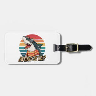 "Retro Shark Vibes Gepäckanhänger