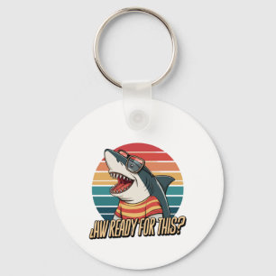 "Retro Shark Vibes Schlüsselanhänger